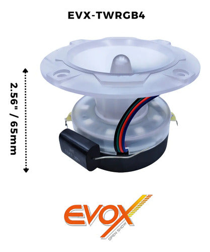Par Tweeter Bala 4  Rgb Evox 250w Rms 4 Ohms Evx-twrgb4