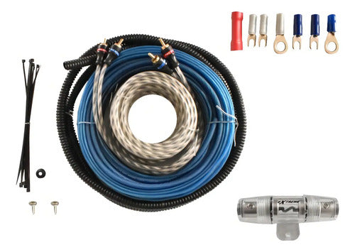 Kit Instalación Amplificador Extreme Ex-kit10 Calibre 10 Rca Fusible