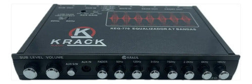 Ecualizador De 7 Bandas Crossover 6 Canales 8v Krack Keq-770