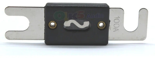 Paquete 10 Fusibles Anl 100amp. Negro Rockseries Anl100p
