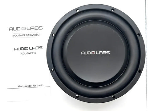 Subwoofer Plano 10'' 1000w. Max 4+4 Ohms Audiolabs Adl-swp10