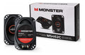 Bocinas Coaxiales 4x6 Pulgadas Monster Auto Ms462c 45w Rms Negro