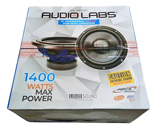 Subwoofer De 10 PLG Audio Labs Adl-sw10dvc Doble Bobina 700w Color Azul