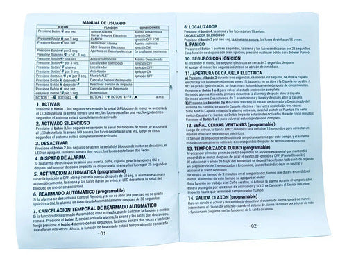 Alarma Automotriz 16 Funciones 4 Canales Scorpion Samurai