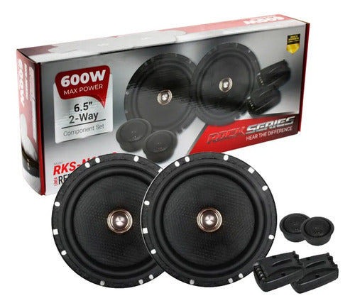 Set De Medios De 6.5 2 Vias 240 Watts Rockseries Rks-n652c