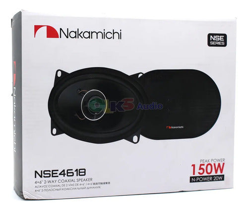 Bocinas Coaxiales 4x6 Pul 20w Rms 2 Vías Nakamichi Nse4618