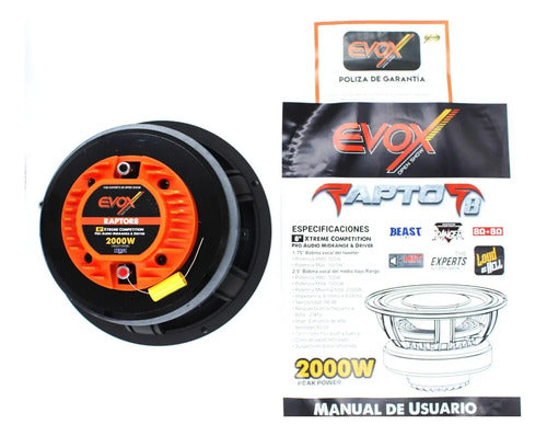 2 Medio Rango De 8. Driver. 1000w Rms. 8+8 Ohm Evox Raptor8