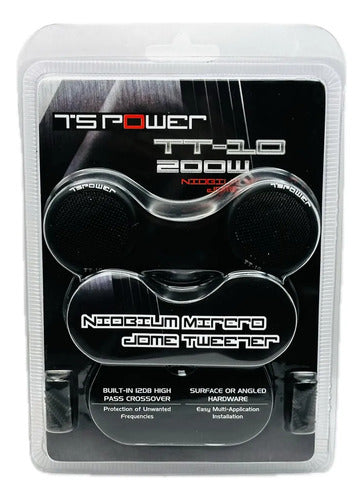 Tweeter Niobium Ts Power Tt-10 200w Negro 1.25'' 4 Carro/camioneta