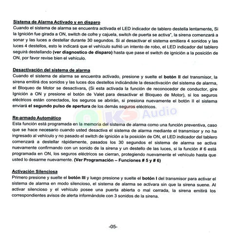 Alarma Automotriz Extreme Fire 2 Controles 17 Funciones