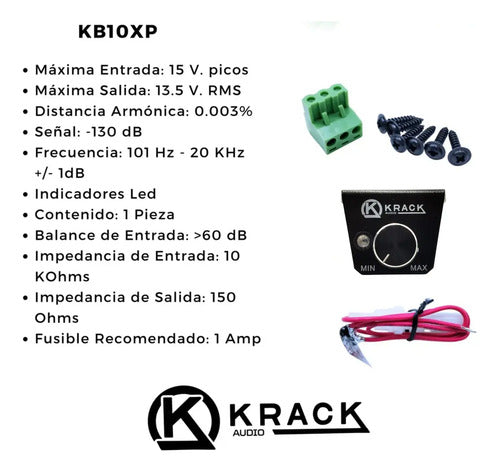 Epicentro Restaurador De Bajos C/ Control Remoto Krack Kb-10