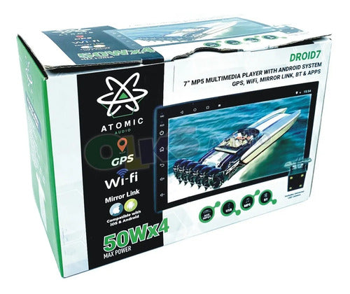 Autoestereo Pantalla 7 Wifi Gps Mirrorlink App Atomic Droid7