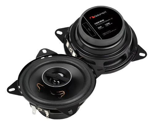 Parlantes Nakamichi Nse-1018 2 Vías 130w 4 Pulgadas Negro Para Autos