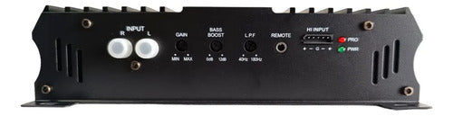 Amplificador Atomic 1 Canal Galaxy1 1500w Bass Open Show Color Negro