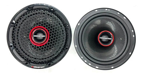 Bocinas Coaxiales 6.5 Pulgadas Monster Auto Ms652c 55w Rms Negro