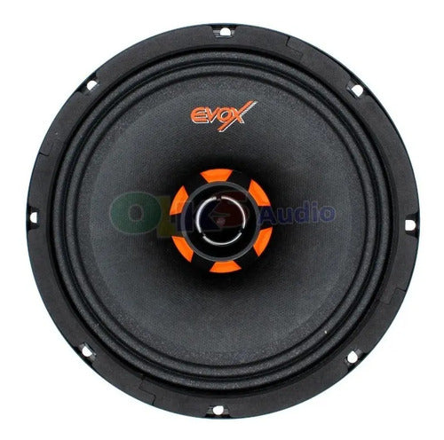 Medio Coaxial 2 Vias Evox Evx8cx 600w 8 Omhs Open Show Color Negro