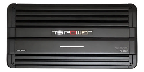 Amplificador 4 Canales 720w Rms Marca Nesa Te-4150 Para Carro Y Camioneta Negro