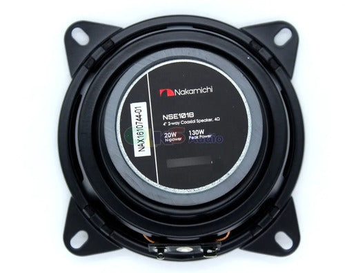 Parlantes Nakamichi Nse-1018 2 Vías 130w 4 Pulgadas Negro Para Autos