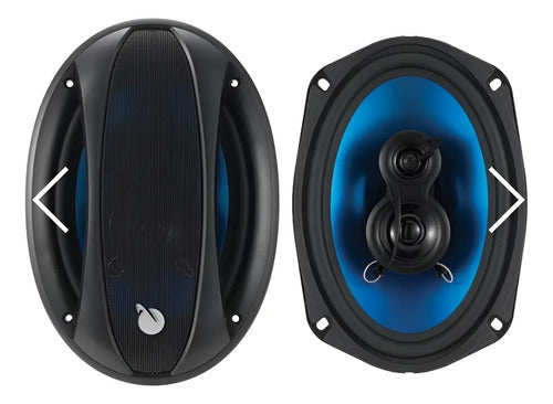 Par D Bocinas 6x9 3 Vias 150w. Rms Planet Audio Anarchy Ac69 Color Negro