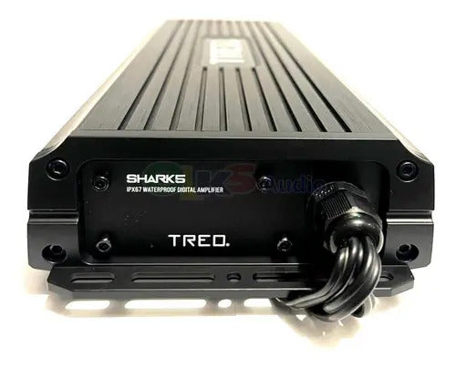 Amplificador Mini Marino 5 Canales 1750watts Rms Treo Shark5 Color Negro