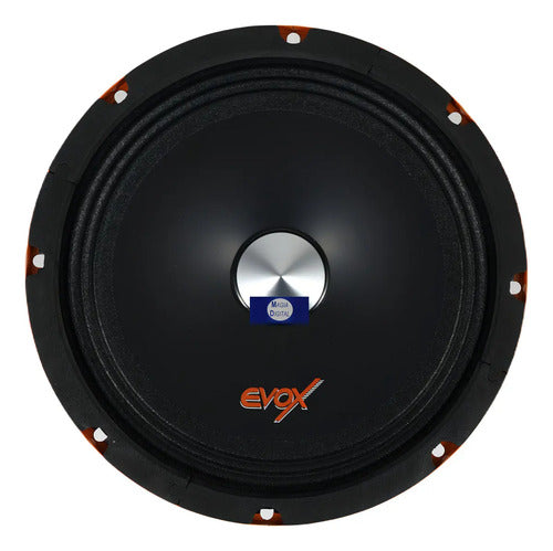 Medio Rango 8puLG Evox Evx8slim 800 Watts Linea Slim Color Negro