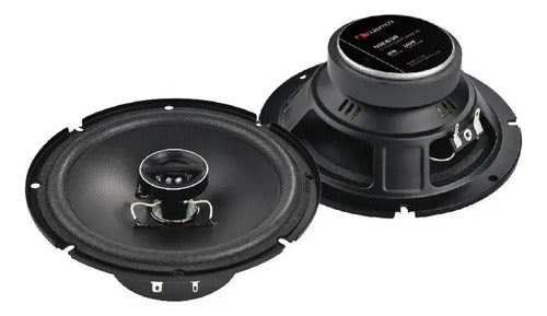 Par Bocinas 6.5  2 Vías 260W 40W RMS Nakamichi NSE1638 Auto Negro