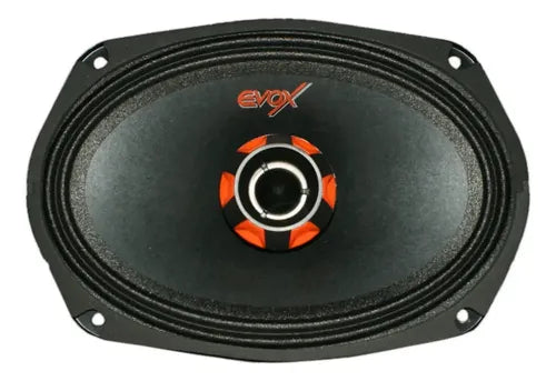 2 Medio Rango 6x9, 600w Rms, 4 Ohms, Open Show, Evox Evx69cx