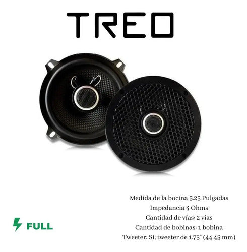Treo Multimedia Studio 5 Bocinas Negras 2 Unidades De 600w