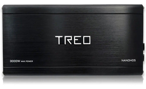 Amplificador 5 Canales Treo Nanohd5 Clase D Para Auto Potente 110wx4 + 900wx1 Negro
