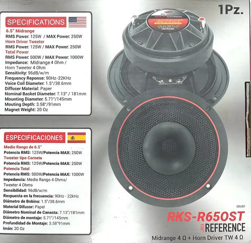 Rock Series Rks-r65ost 6.5   Negro