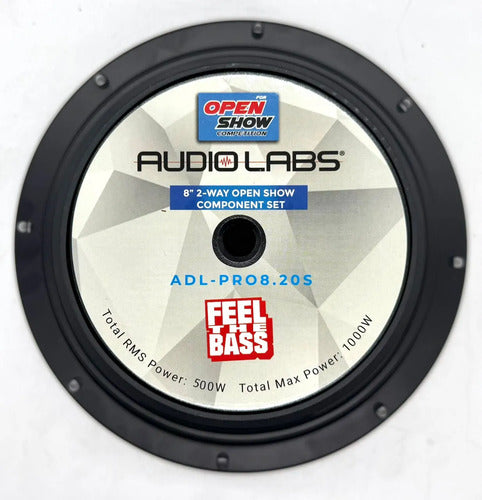 Set De Medios 8 Pul 2 Vias 500w Rms Audiolabs Adl-pro8.2os