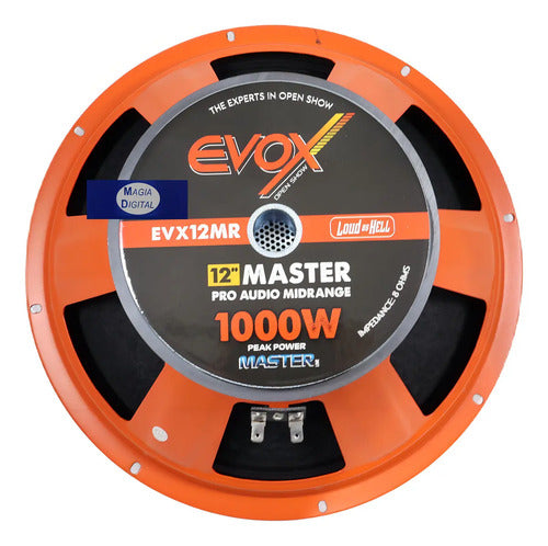 1 Medio Rango De 12 500w. Rms 8 Ohms Open Show Evox Evx12mr