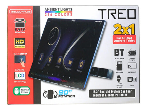 Pantalla X Cabecera Hd 13.3' Android Wifi Treo Tabloid14plus