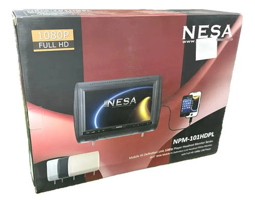Una Cabecera Con Pantalla Led Full Hd De 10.3 Pulgadas Con Usb Hdmi Mhl Negro Beige Gris M