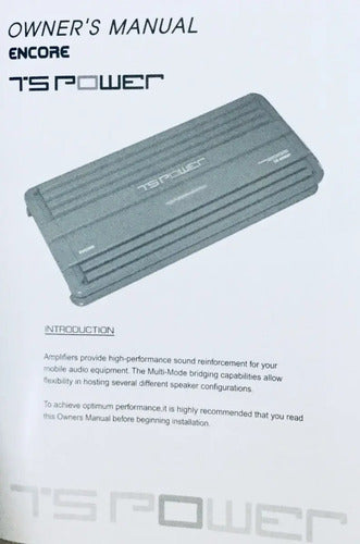 Amplificador 4 Canales 720w Rms Marca Nesa Te-4150 Para Carro Y Camioneta Negro