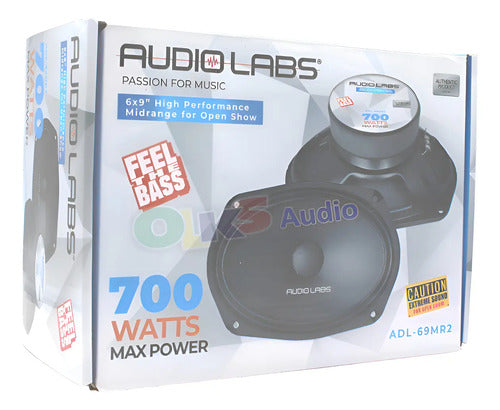 Par Medios Rangos 6x9 350w Rms Open Show Audiolabs Adl-69mr2