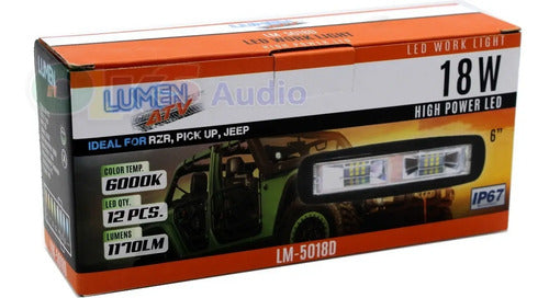 Faro Led Blanco De 6´´ 18 Watts 1170lm 12leds Lumen Lm-5018d