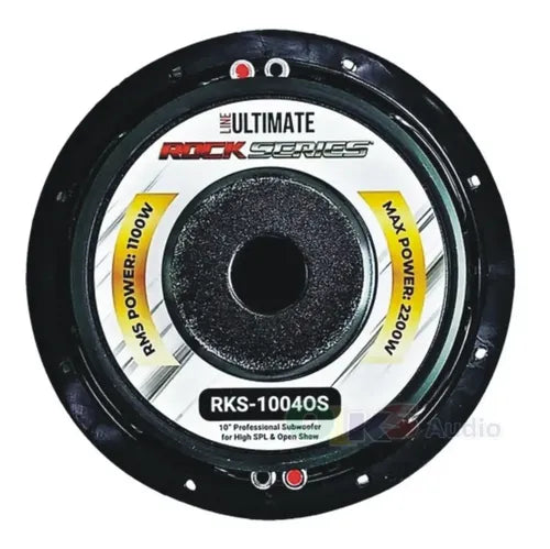 2 Subwoofers De 10'' 1100w. Rms 4 Ohms Rockseries Rks-1004os