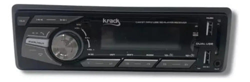 Autoestéreo Usb Bluetooh Aux Control 4x50w Krack Ksf-618 B
