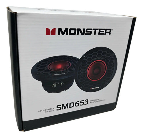 Par Medio Rango + Driver 6.5  650w Rms 8 Ohm Monster Smd653