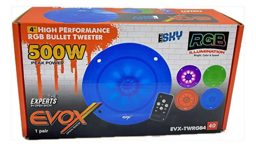 Par Tweeter Bala 4  Rgb Evox 250w Rms 4 Ohms Evx-twrgb4