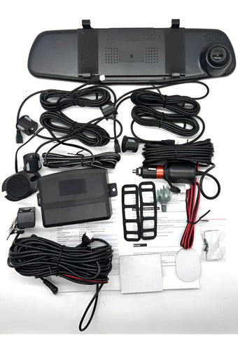 Retrovisor Cámara Reversa Extreme Ex-rt5dvr 4.3  1080p 140° Led