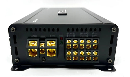 Amplificador 5 Canales Treo Nanohd5 Clase D Para Auto Potente 110wx4 + 900wx1 Negro