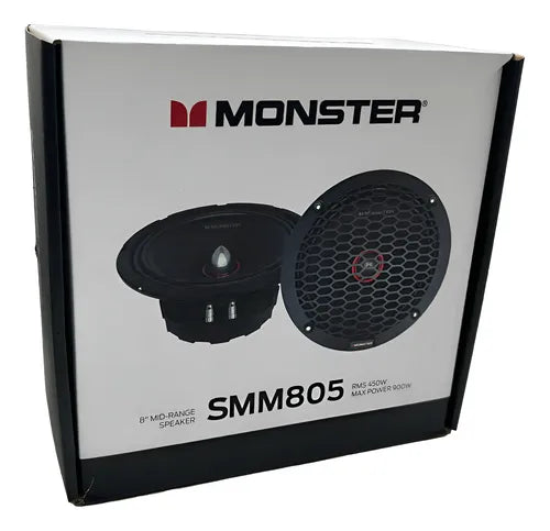 Par De Medios Rangos De 8'' 450w. Rms 8 Ohms Monster. Smm805