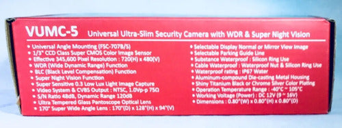 Camara De Reversa Frontal Alta Calidad Metal Vst Vumc-5(cr)