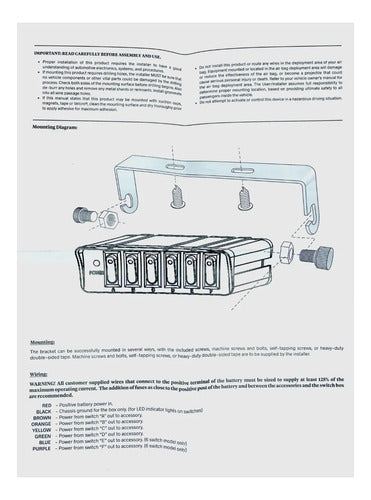 Panel Botonera Rzr 6 Switch 12 Volts Rockseries Rks-sw6h