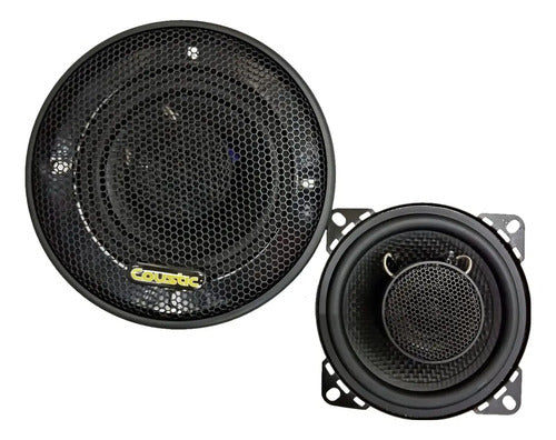 Bocinas 4 Pulgadas Coustic Pro4 2 Vias 400 Watts Max Color Negro