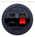 Conector Push Terminal Redondo Olksaudio Bafle Cajón 2 Piezas Negro