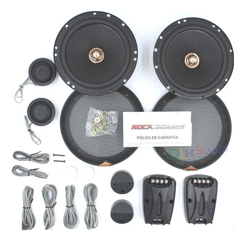 Set De Medios De 6.5 2 Vias 240 Watts Rockseries Rks-n652c