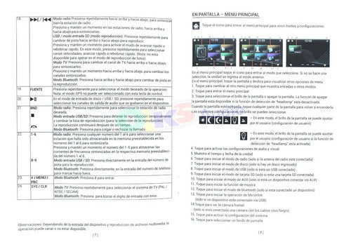 Autoestéreo Pantalla Retractil 7 Mirrorlink Treo Treodashml