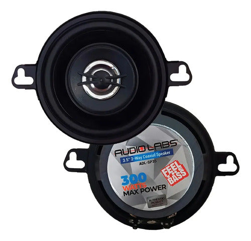 Bocinas 3.5pLG Audiolabs Adl-sp35 300 Watts 2 Vias Negro